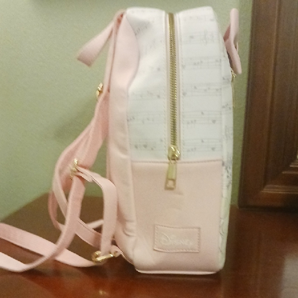 Disney Aristocats Marie Music Notes and Pink Bow Backpack NWOT - Picture 3 of 8